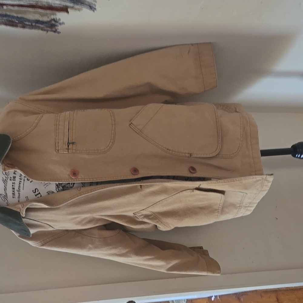 VTG LL Bean Canvas Hunting Field Barn Chore Jacket Size Small/medium